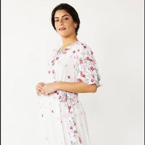 NWT Draper James RSVP Maxi Wrap DRESS Pink FLORAL